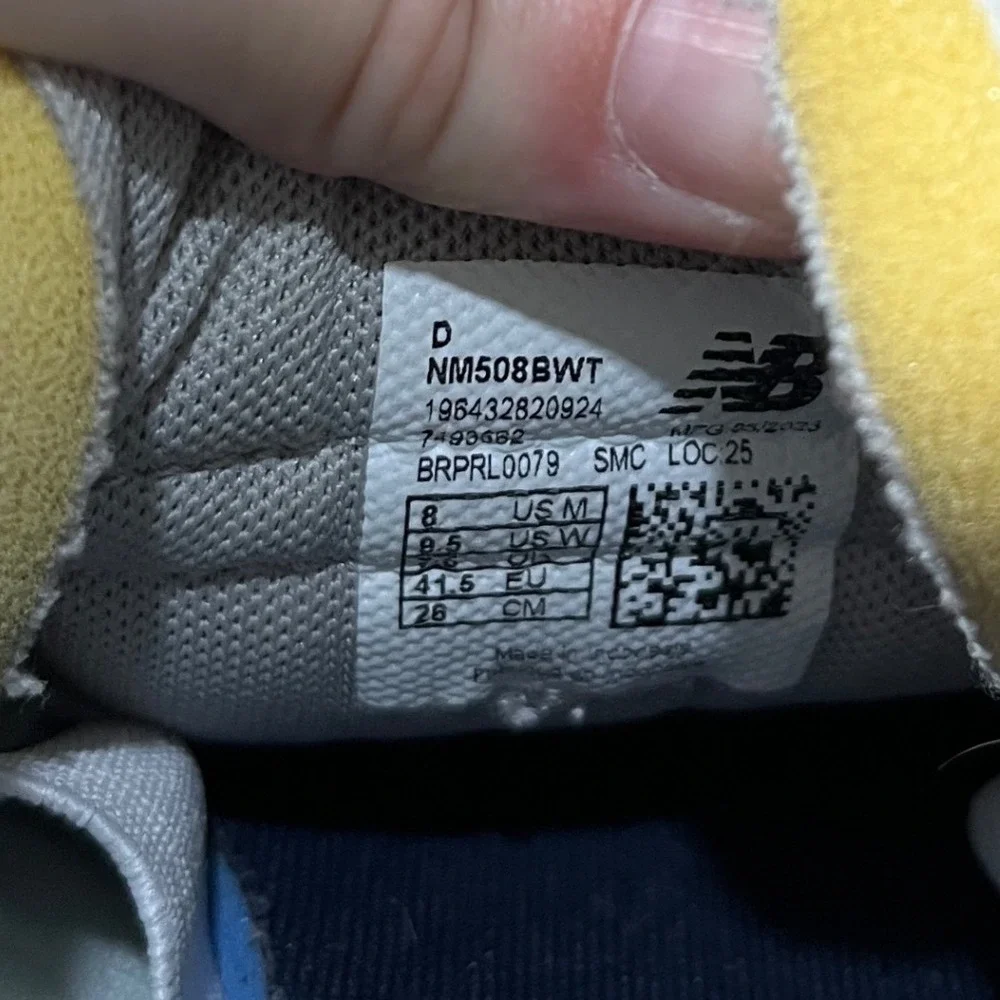 New Balance Numeric 508 Mens 8 Cream Navy Brandon Westgate Skate Shoes NM508BWT